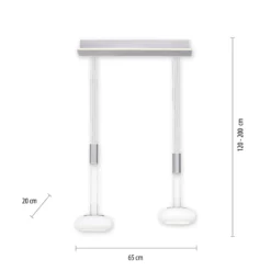 Paul Neuhaus Q-ETIENNE colgante LED, 2 luces