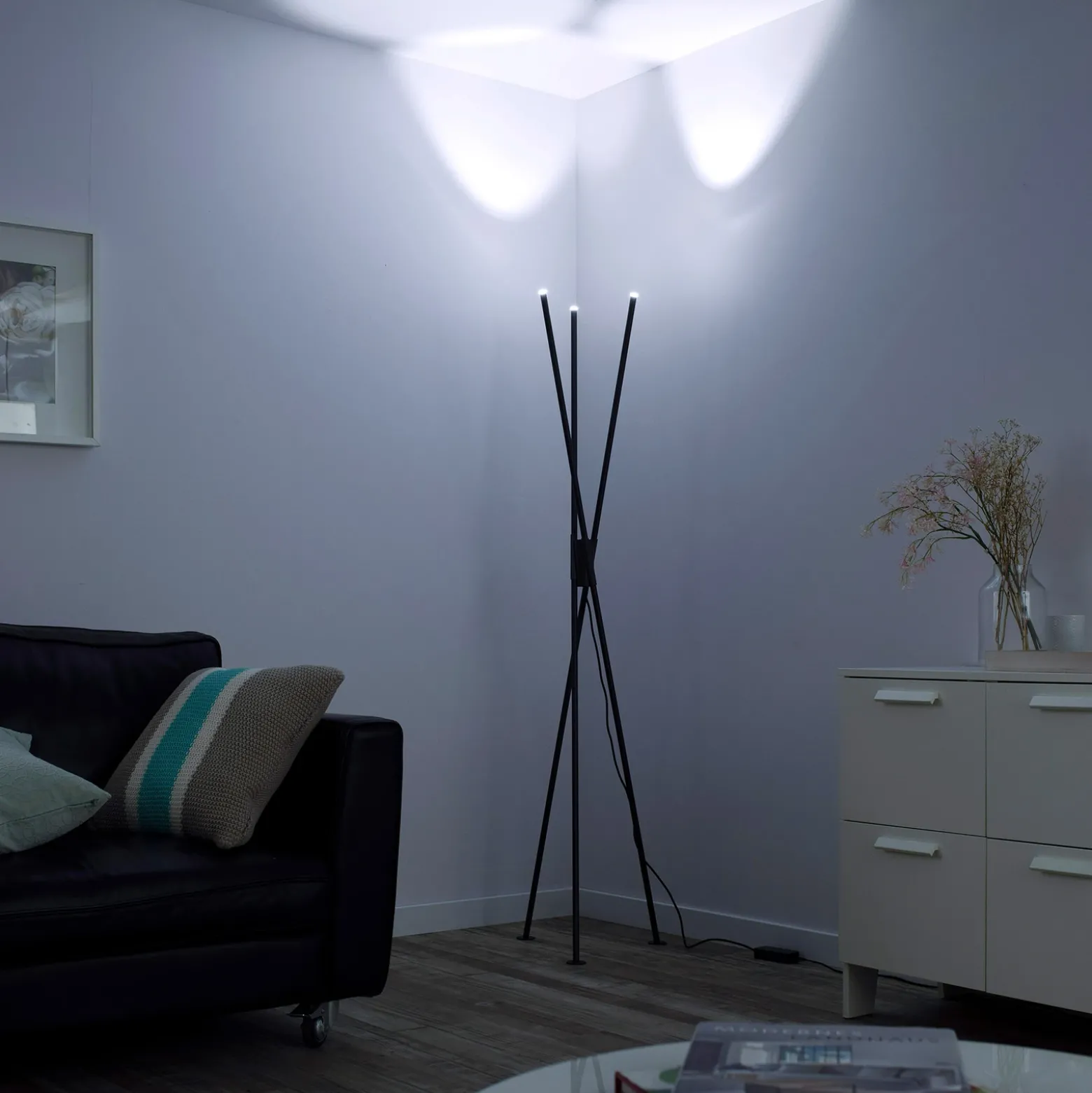 Paul Neuhaus Q-PETER lámpara de pie LED, RGB/CCT
