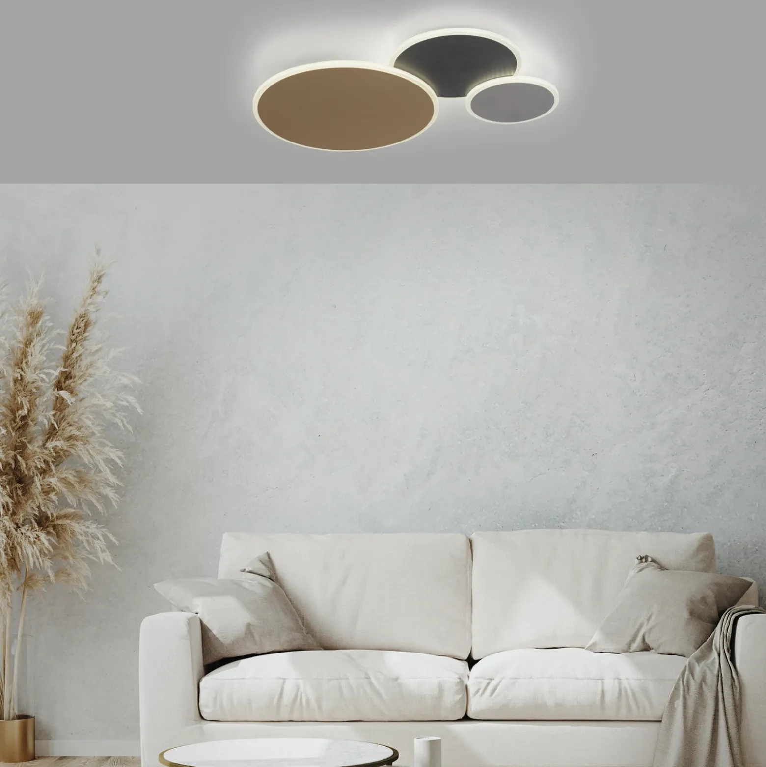 Paul Neuhaus Q-Piato plafón LED 3 luces