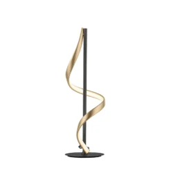 Paul Neuhaus Q-Swing lámpara mesa, antracita/latón
