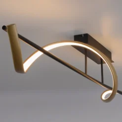 Paul Neuhaus Q-Swing plafón antracita/latón