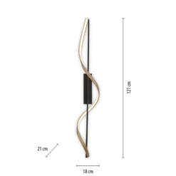 Paul Neuhaus Q-Swing plafón antracita/latón