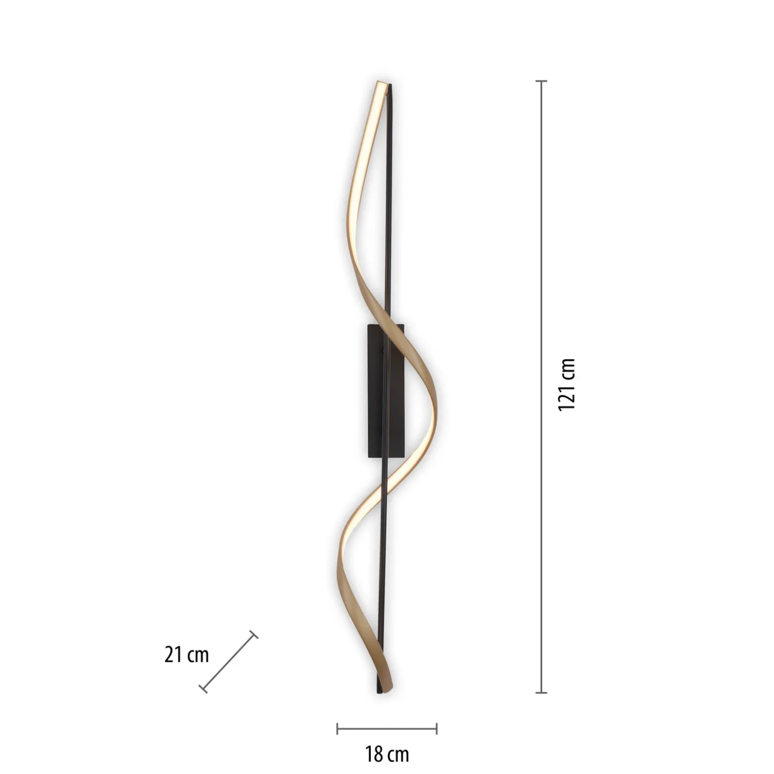 Paul Neuhaus Q-Swing plafón antracita/latón