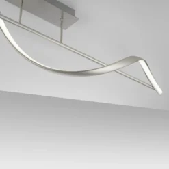 Paul Neuhaus Q-Swing plafón LED, acero