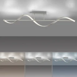 Paul Neuhaus Q-Swing plafón LED, acero