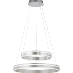 Paul Neuhaus Q-VITO colgante 2 luces acero