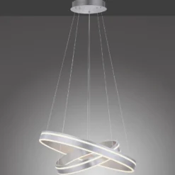 Paul Neuhaus Q-VITO colgante 2 luces acero