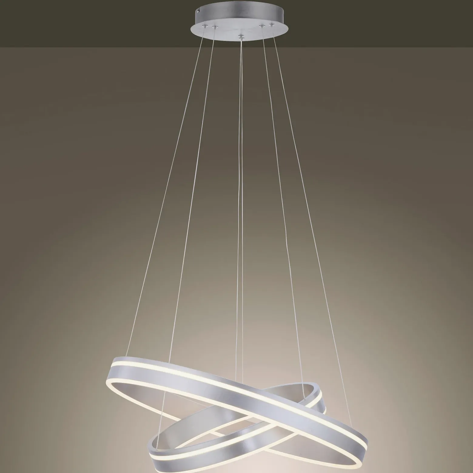Paul Neuhaus Q-VITO colgante 2 luces acero