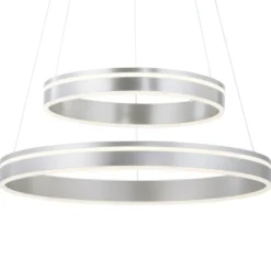 Paul Neuhaus Q-VITO colgante 2 luces acero