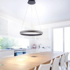 Paul Neuhaus Q-VITO colgante LED 59cm antracita