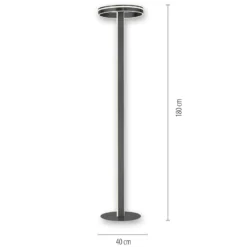 Paul Neuhaus Q-VITO lámpara de pie LED, antracita