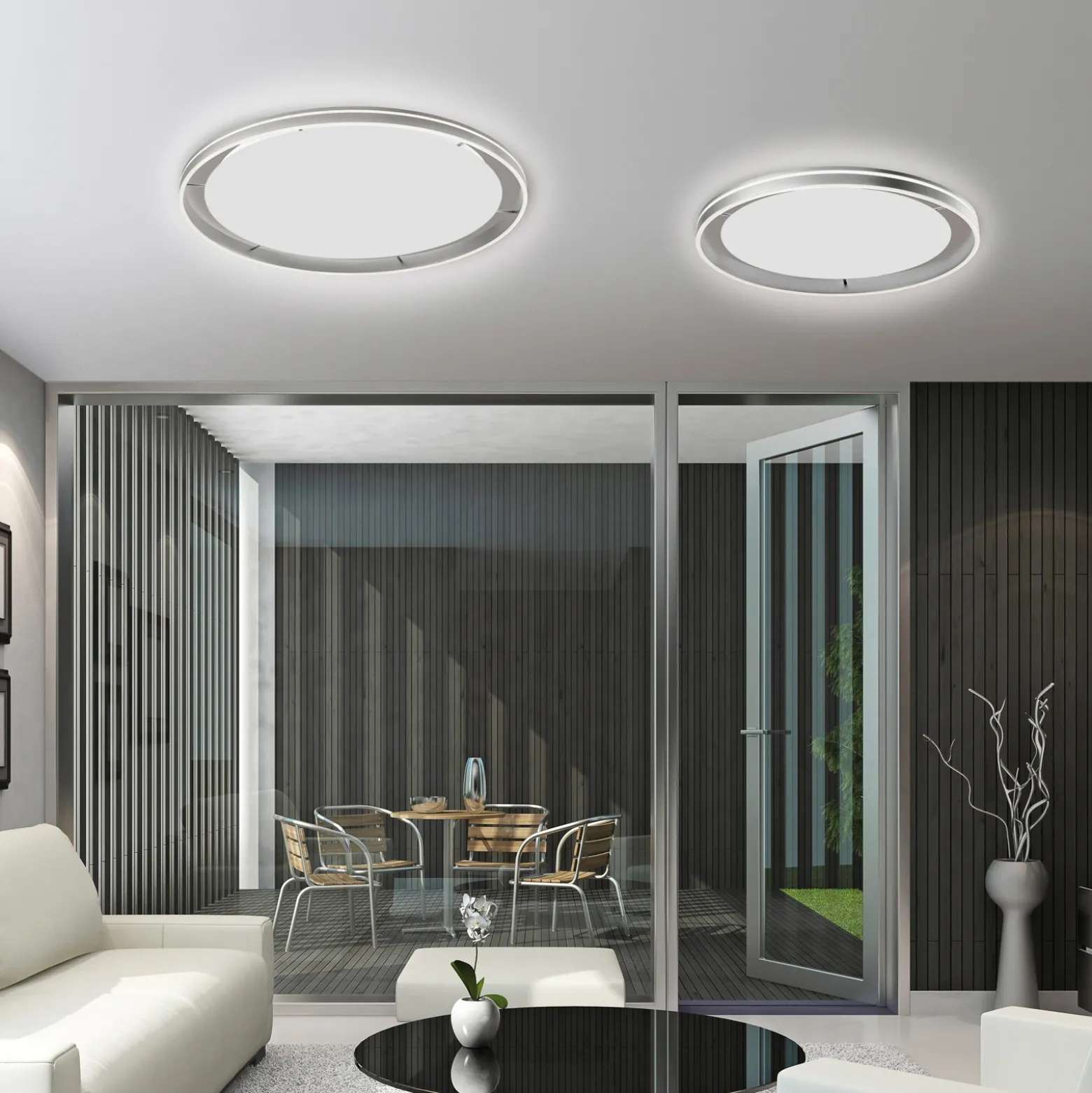 Paul Neuhaus Q-VITO plafón LED 59cm acero