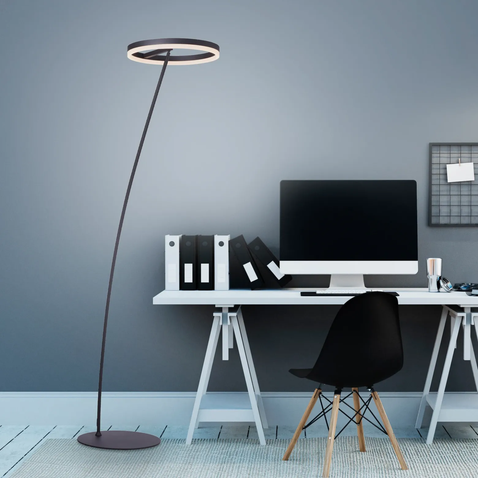 Paul Neuhaus Titus lámpara de pie LED antracita