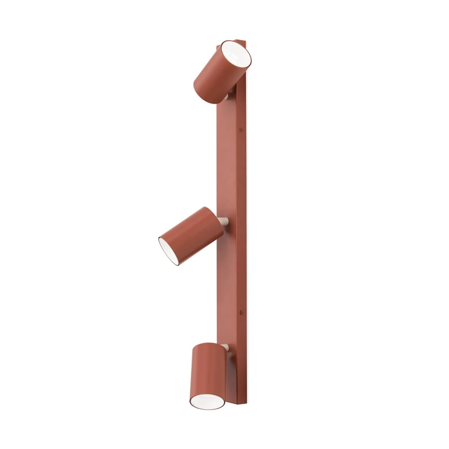 Penn downlight de techo, rojo coral, longitud 60 cm, acero/aluminio