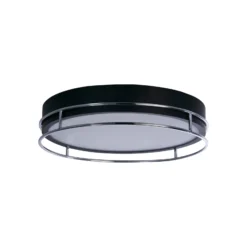 Phoenix plafón, Ø 40 cm, negro / cromo, IP44