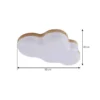 Pilvi, plafón LED de Lindby, plástico, nube, 50 cm