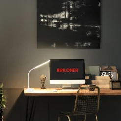 Pivaz lámpara de mesa LED, regulador táctil, blanco