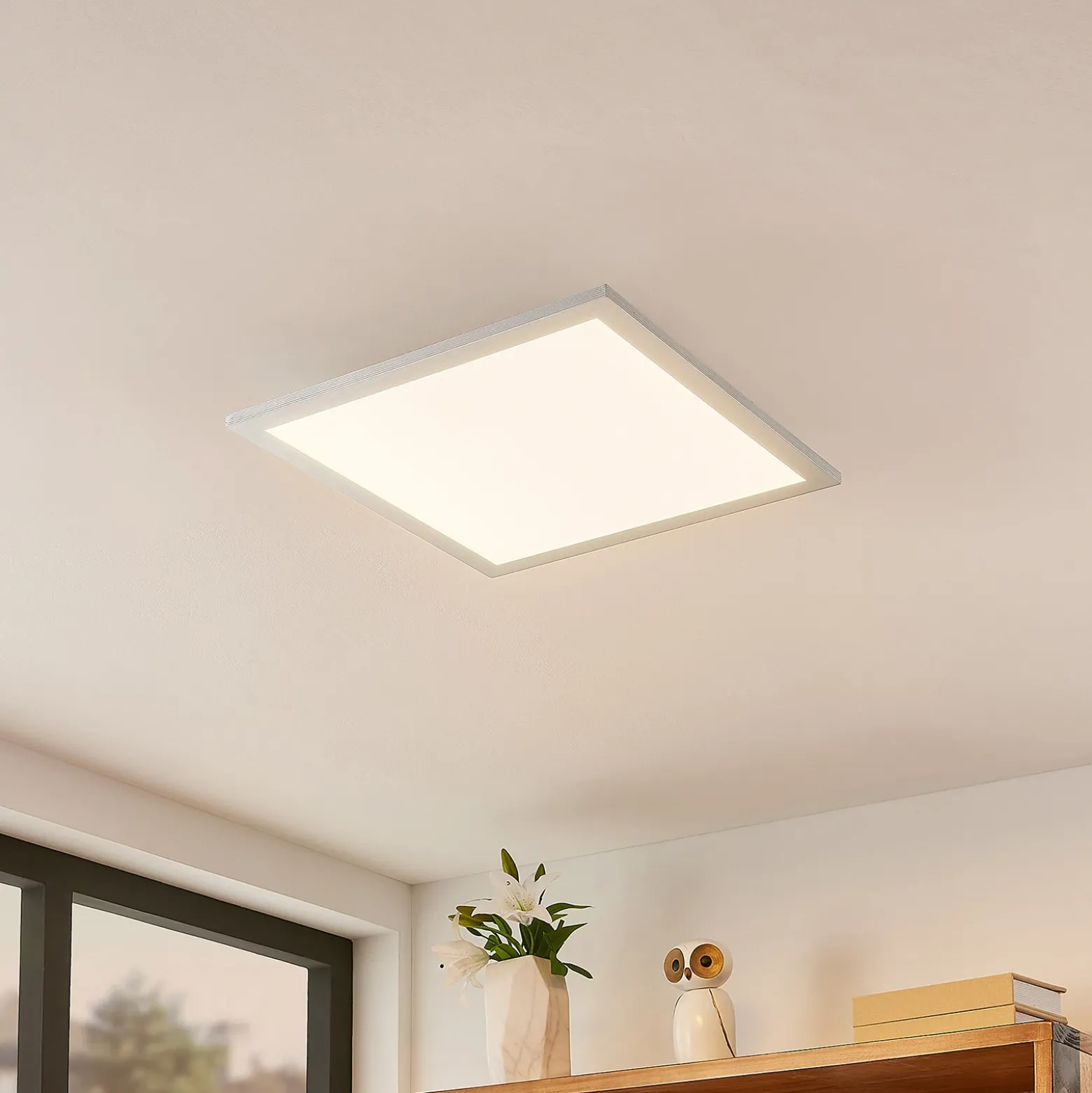 Placa de techo Lindby Smart LED Kjetil 40 x 40 cm Tuya RGB CCT