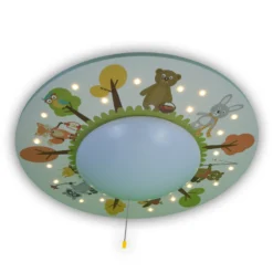 Plafón Animales divertidos, 1 luz, 20 LEDs