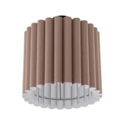 Plafón Aria, capuchino, microfibra, E27