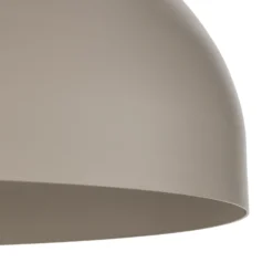 Plafón Basca, beige, metal, Ø 40 cm, E27