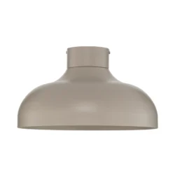 Plafón Basca, beige, metal, Ø 40 cm, E27