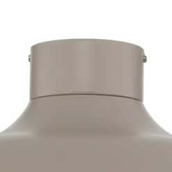 Plafón Basca, beige, metal, Ø 40 cm, E27