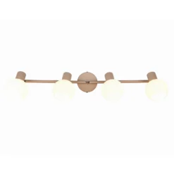 Plafón Boba, 4 luces, beige, E14, metal