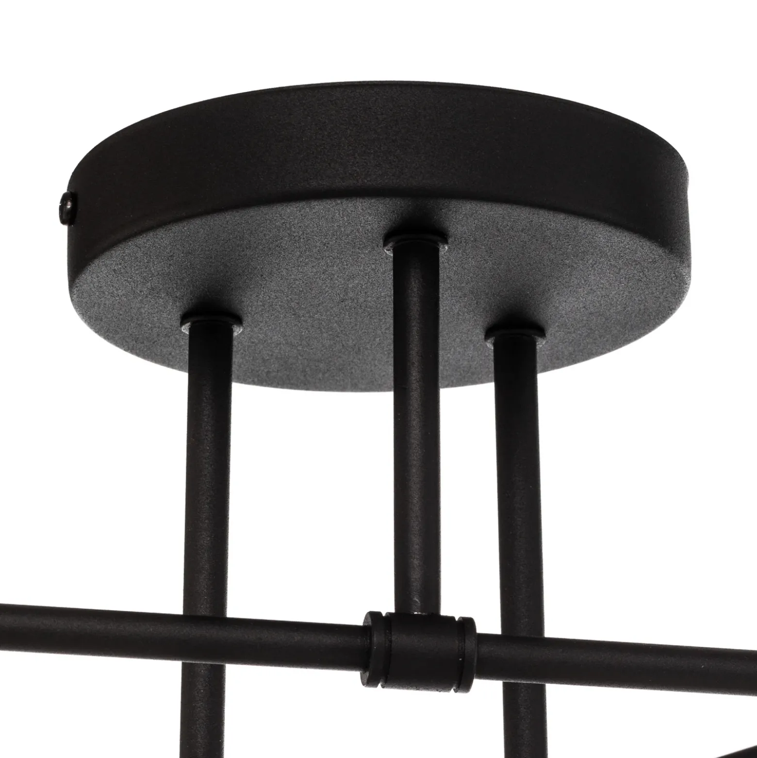 Plafón Cambridge, 6 luces, negro