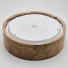 Plafón Caspian, Ø 27 cm, IP54, roble