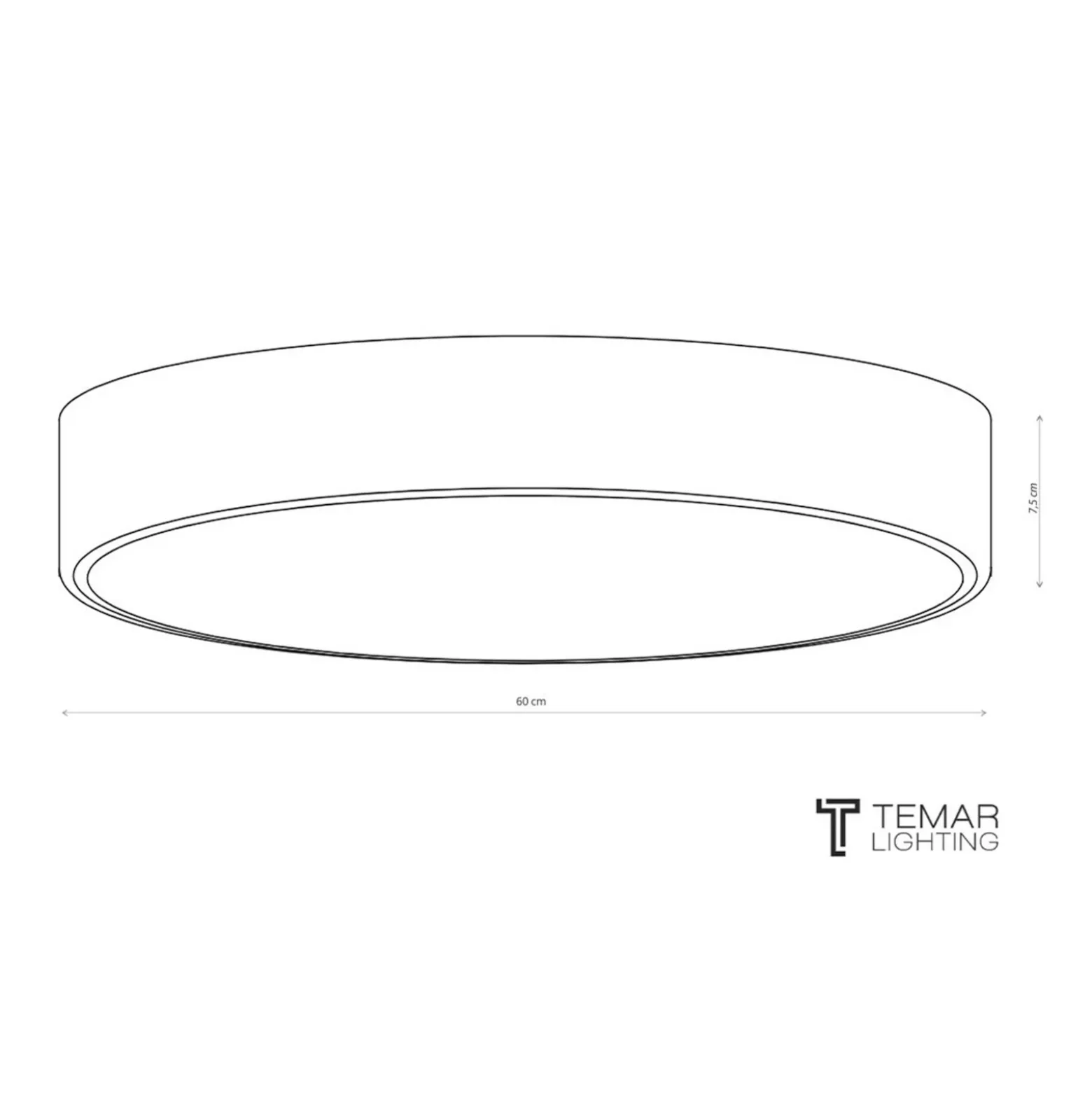 Plafón Cleo 300, Ø 30 cm cobre