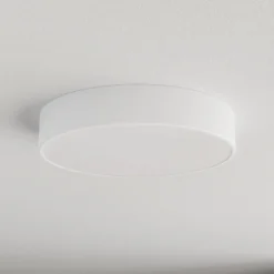 Plafón Cleo, Ø 40 cm, IP20, blanco, metal, E27