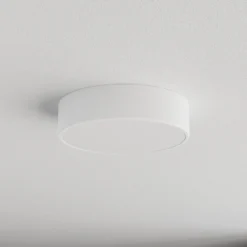 Plafón Cleo, Ø 30 cm, IP20, blanco, metal, E27