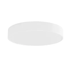 Plafón Cleo, Ø 50 cm, IP54, blanco, metal, E27