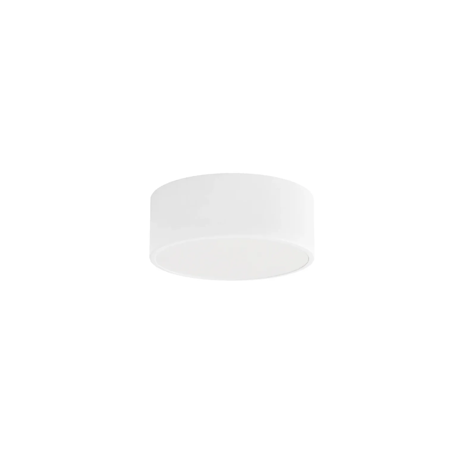 Plafón Cleo, Ø 20 cm, IP54, blanco, metal, E27