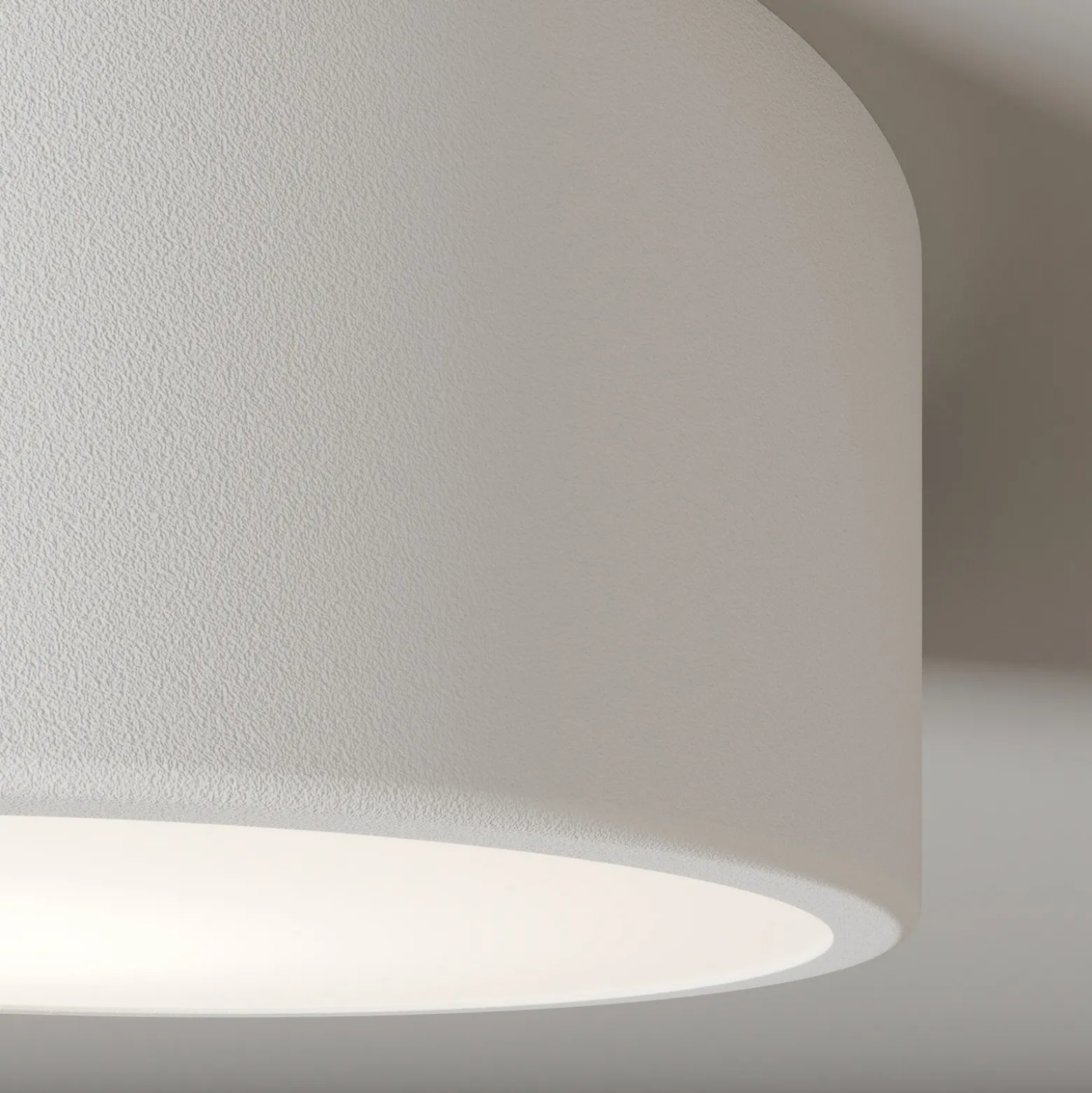 Plafón Cleo, Ø 20 cm, IP20, blanco, metal, E27
