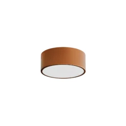 Plafón Cleo, Ø 20 cm, IP54, color cobre, metal, E27