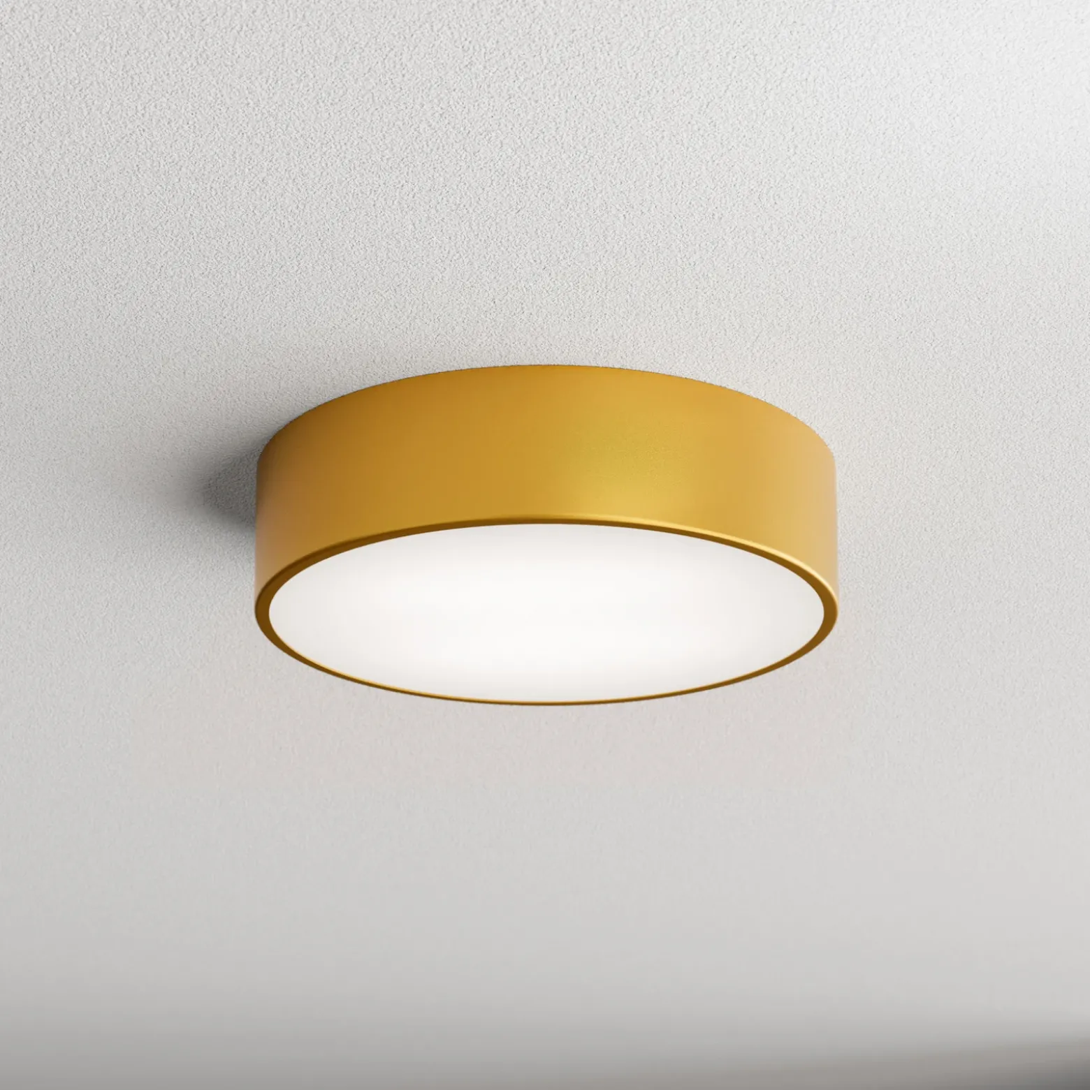 Plafón Cleo, Ø 30 cm, IP20, dorado, metal, E27