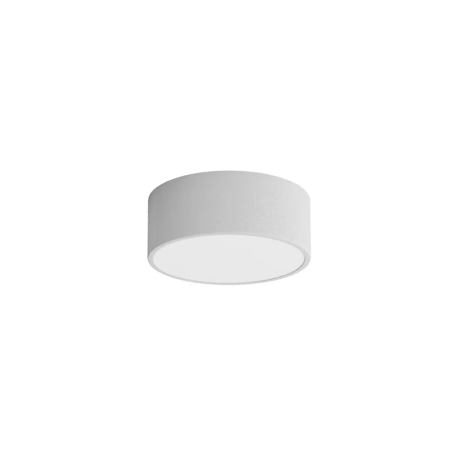 Plafón Cleo, Ø 20 cm, IP54, gris, metal, E27