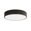 Plafón Cleo, Ø 40 cm, IP20, negro, metal, E27