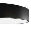 Plafón Cleo, Ø 30 cm, IP20, negro, metal, E27