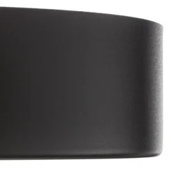 Plafón Cleo, Ø 30 cm, IP20, negro, metal, E27