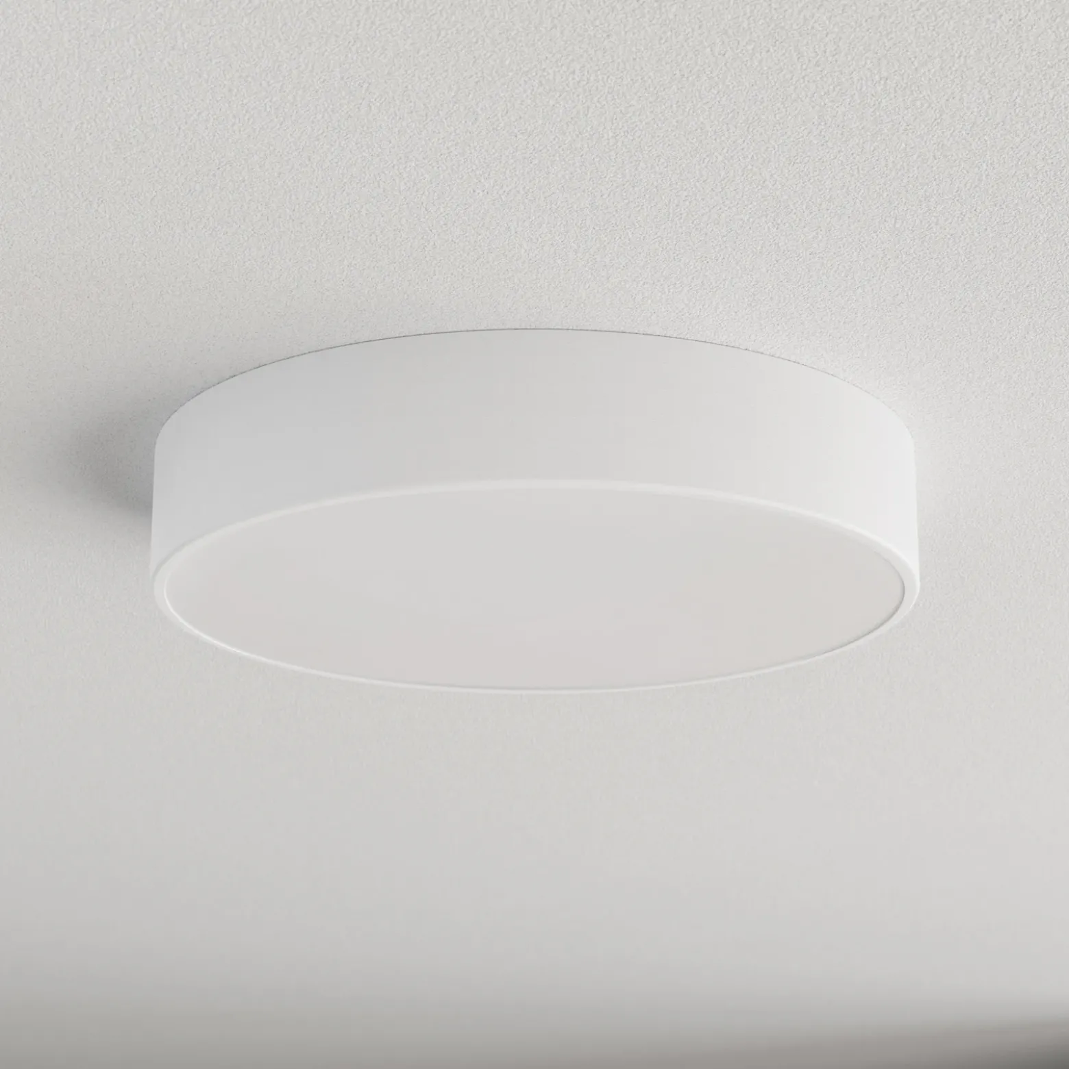 Plafón Cleo 400, IP54, Ø 40 cm blanco