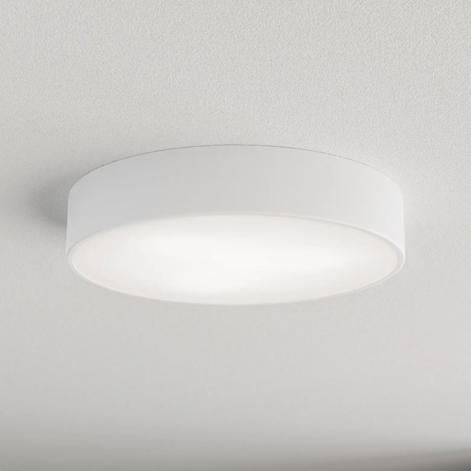 Plafón Cleo 400, IP54, Ø 40 cm blanco