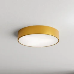 Plafón Cleo 400, IP54, Ø 40 cm dorado
