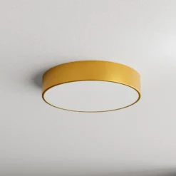 Plafón Cleo 400, IP54, Ø 40 cm dorado