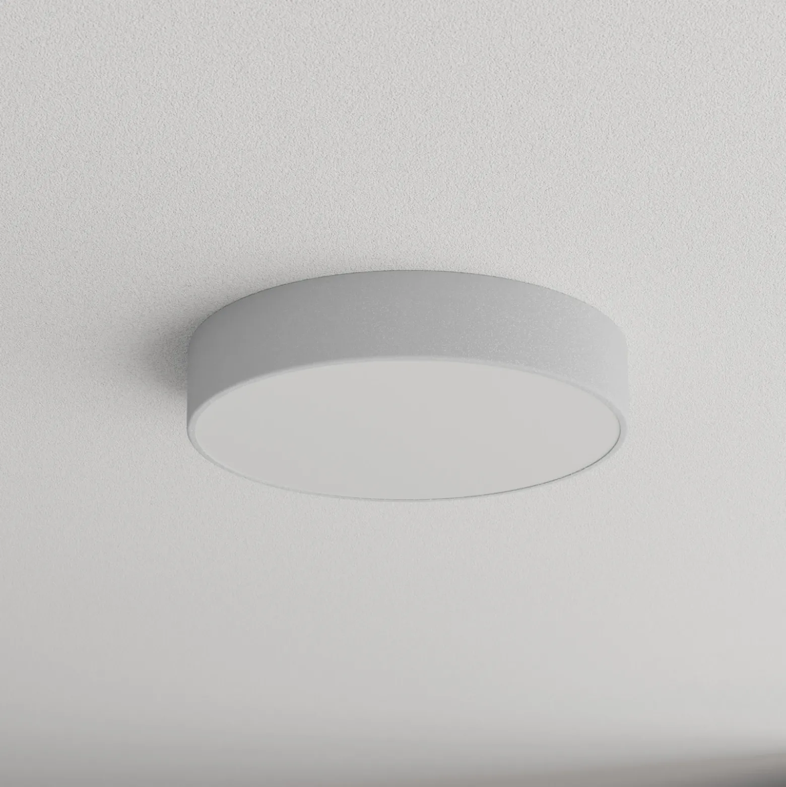 Plafón Cleo 400, IP54, Ø 40 cm gris
