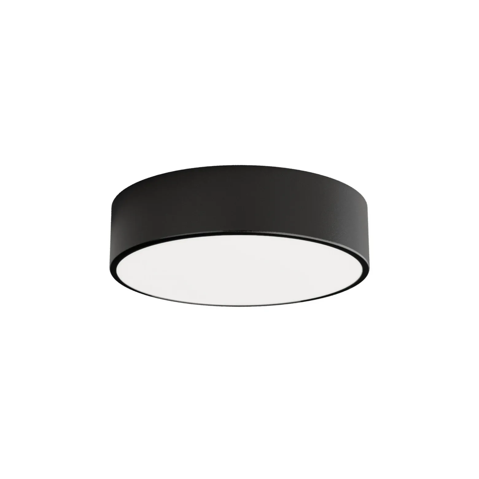 Plafón Cleo 300, IP54, Ø 30 cm negro