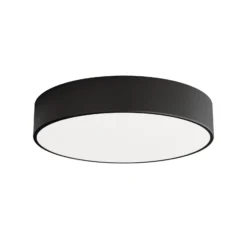 Plafón Cleo 400, IP54, Ø 40 cm negro