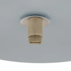 Plafón Cloud, azul, 3 luces, cristal, longitud 51 cm, G9